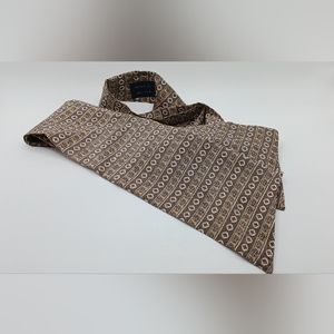 Vintage women’s brown 100% silk bow tie